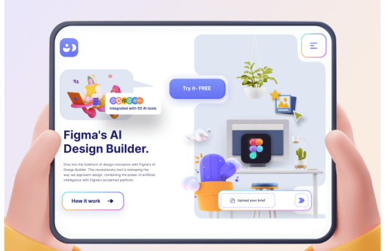 Figma AI Design Builder Website UI Design